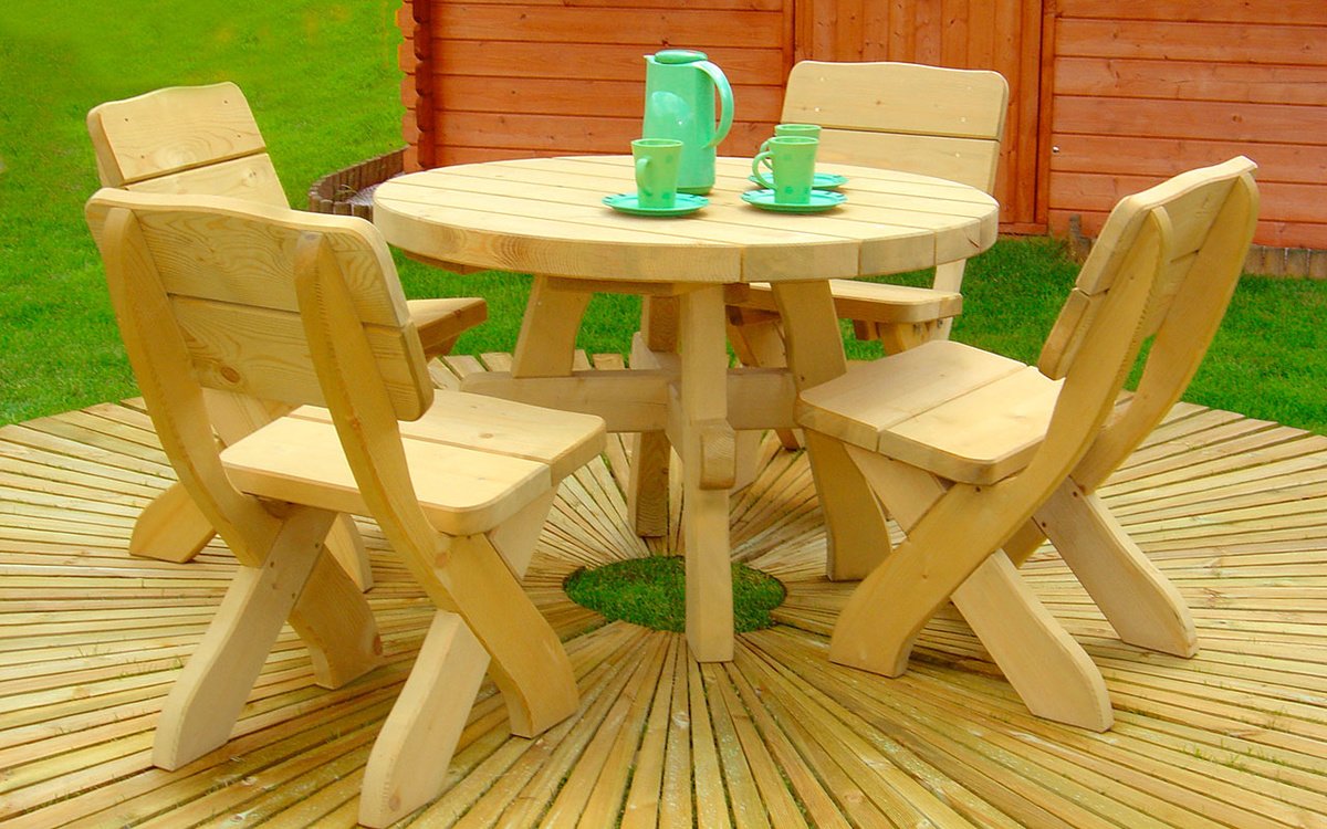 Стол садовый деревянный