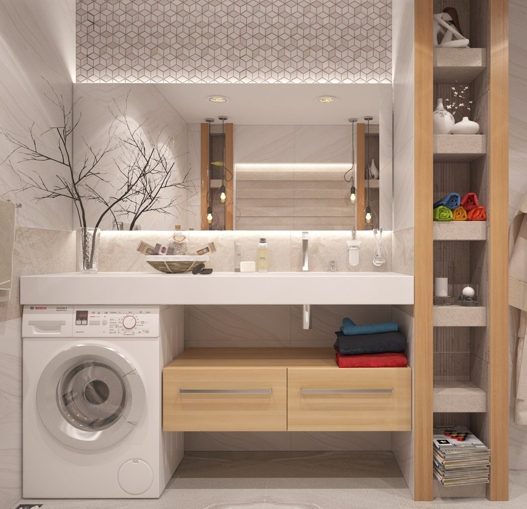 Ванная со стиральной машиной