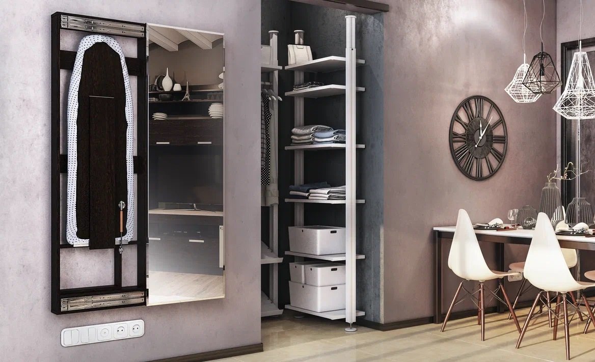 Гладильная доска смарт с зеркалом БТС