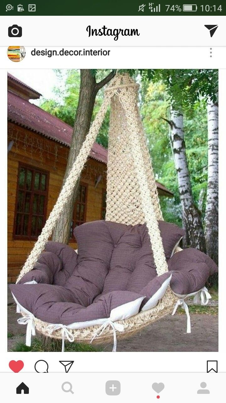 Плетеный гамак кресло