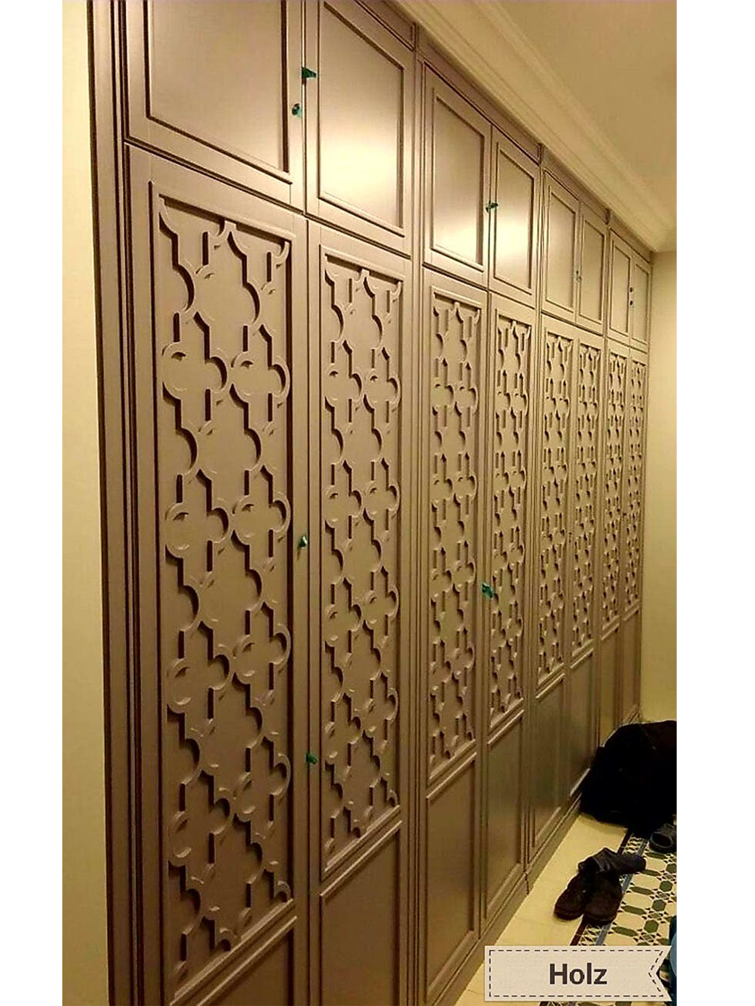 Шкаф с фрезерованными фасадами