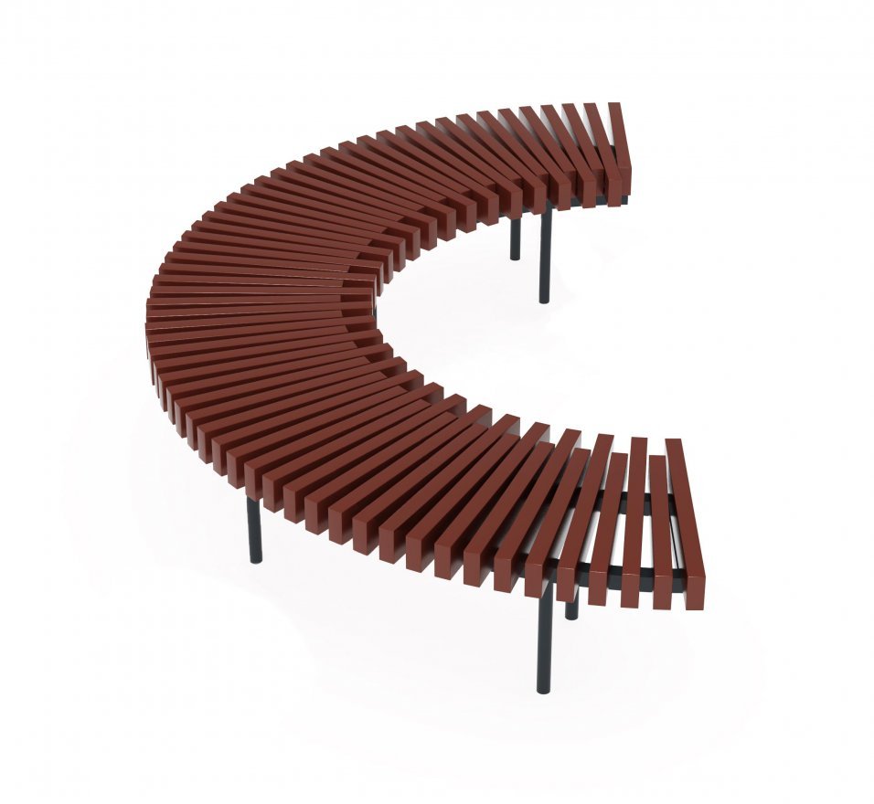 Скамейка полукруглая