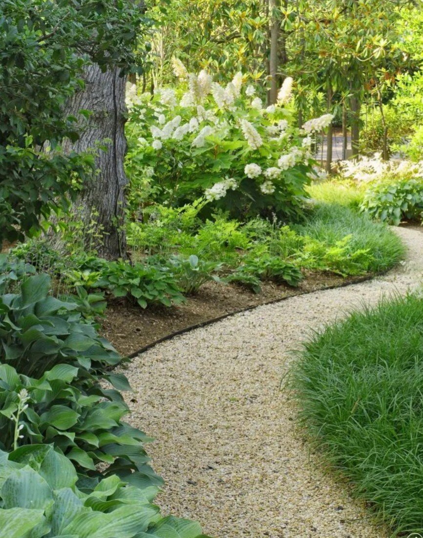 Насыпные дорожки в саду