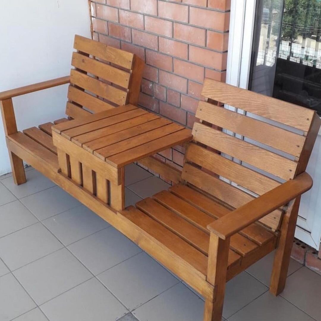 Скамья Садовая со столиком