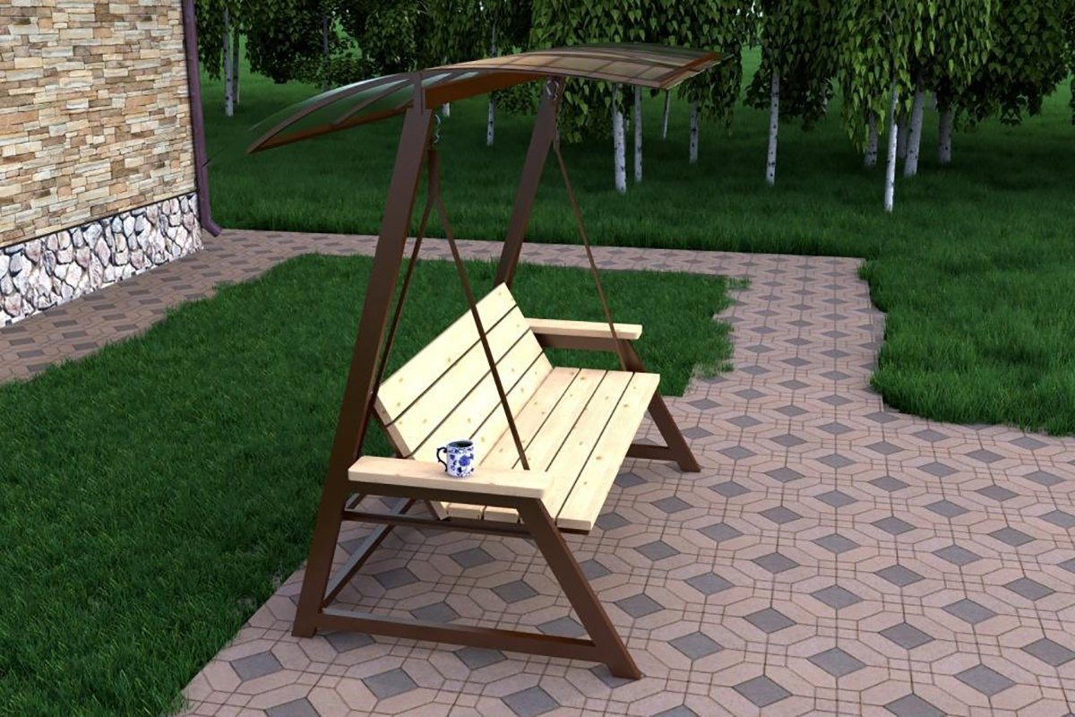 Качели из металла