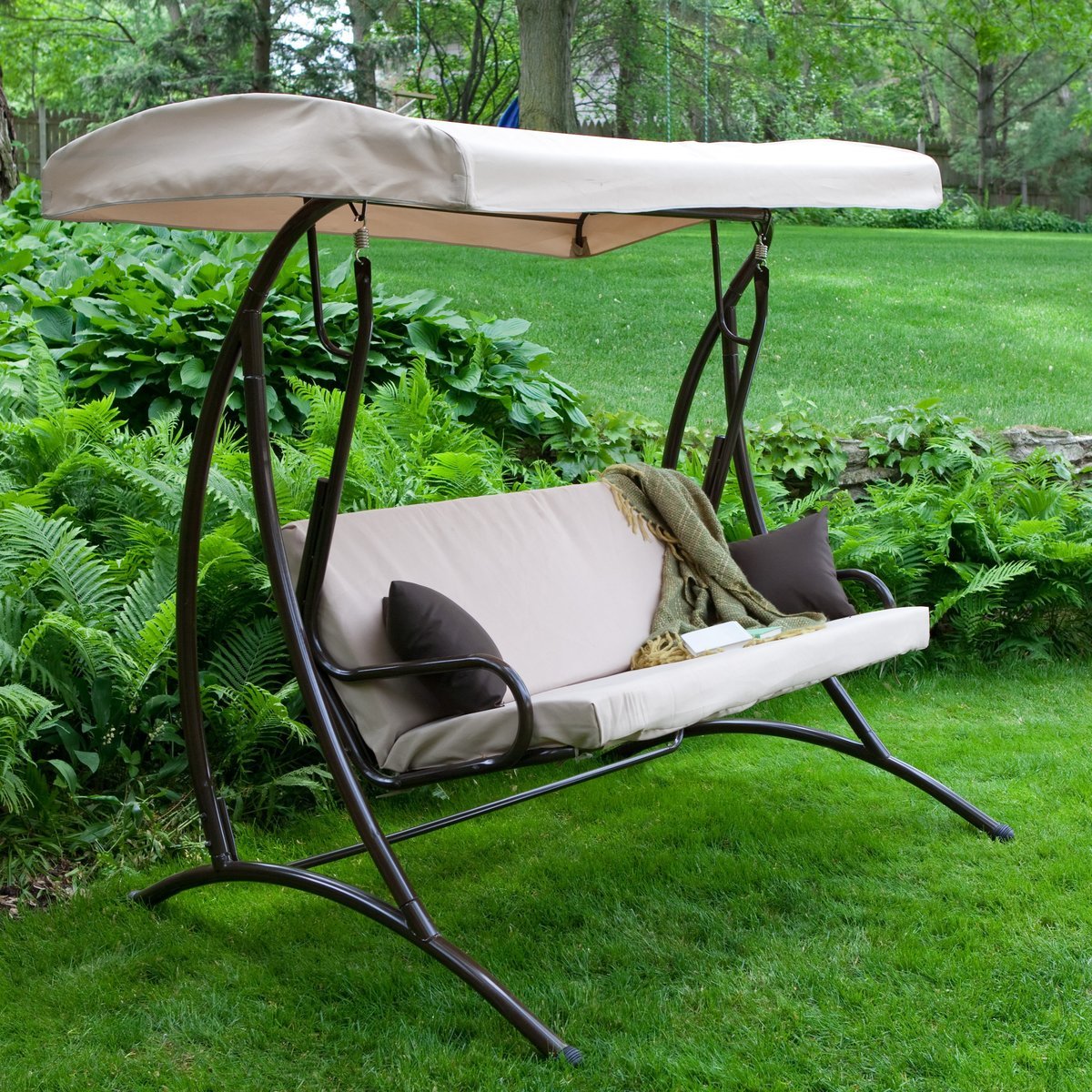 Качели садовые из металла