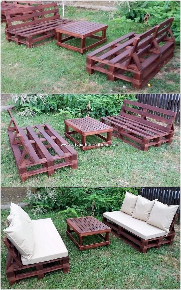 Садовая мебель из паллет