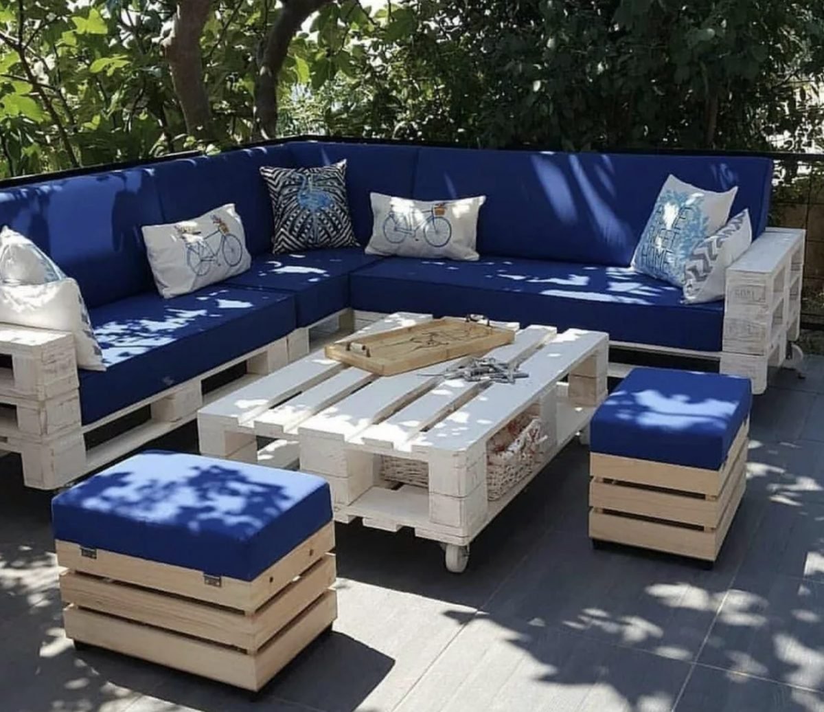 Садовая мебель из европаллетов