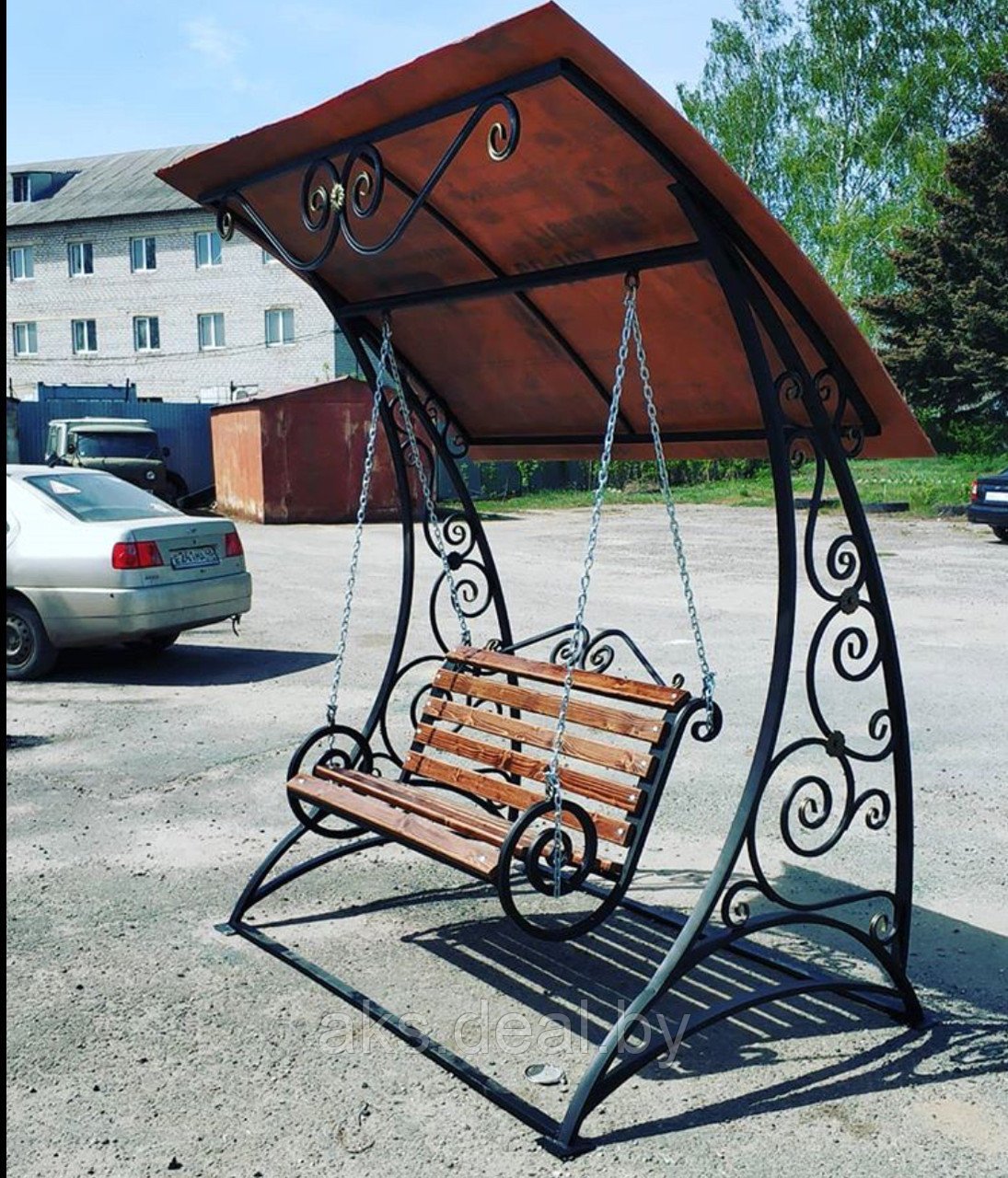 Качели для дачи из металла