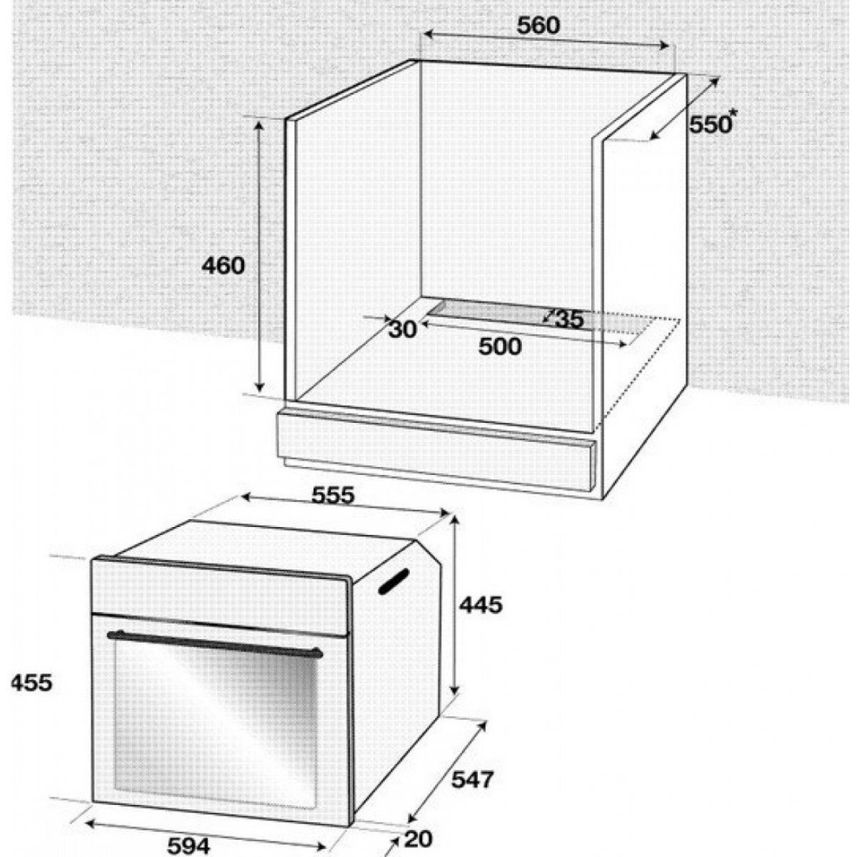 Электрический духовой шкаф Beko BCM 12300 X схема встройки