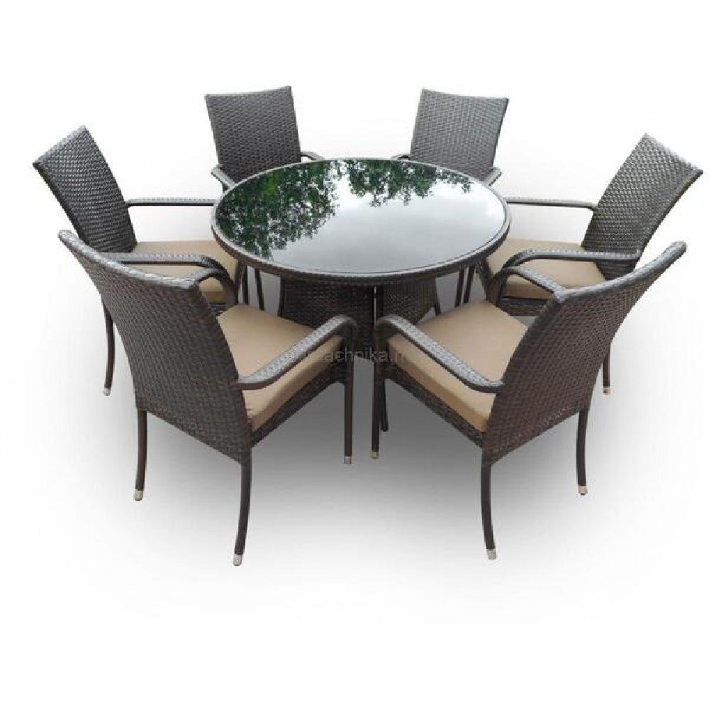 Обеденная группа из искусственного ротанга Эмма