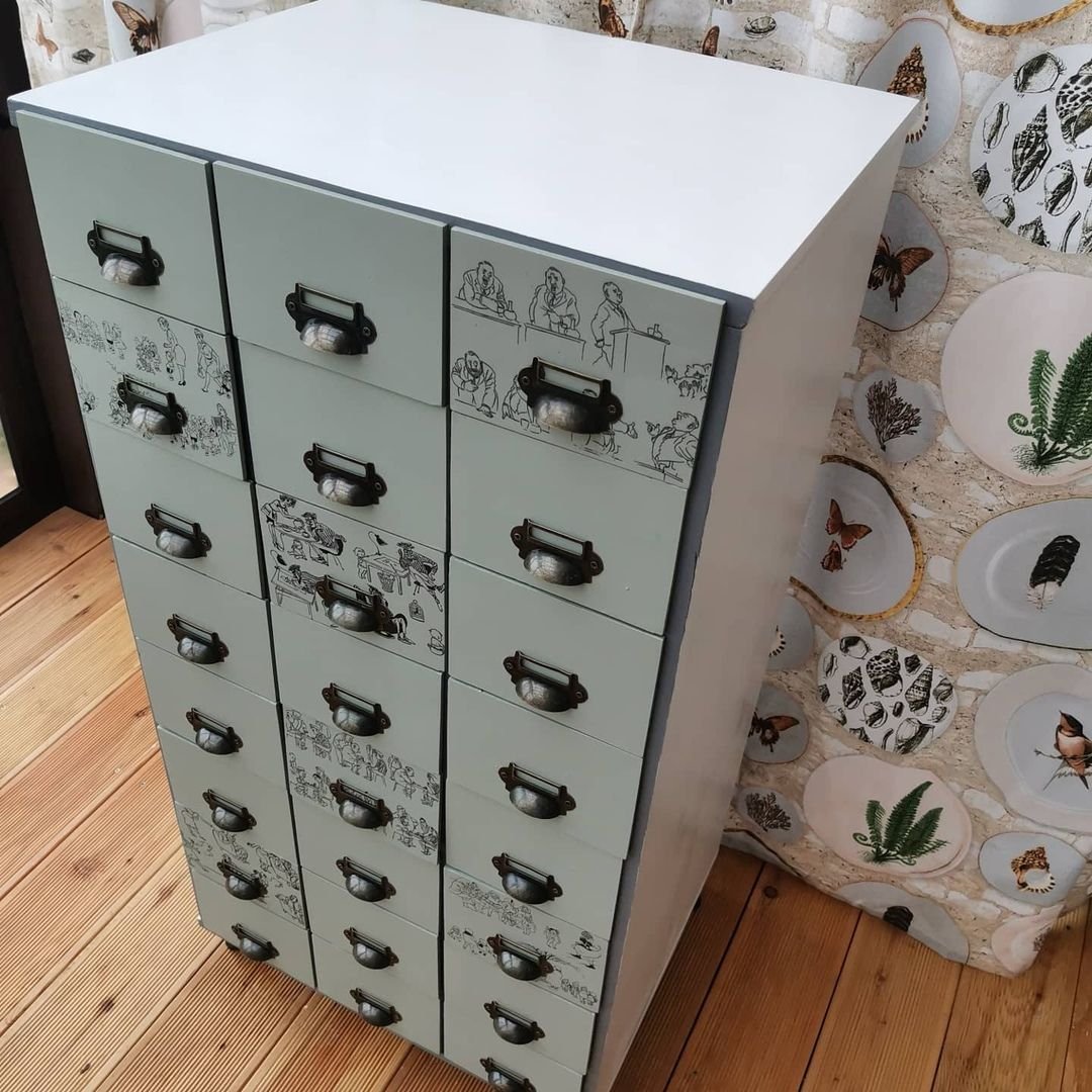 Декоративный комод картотека