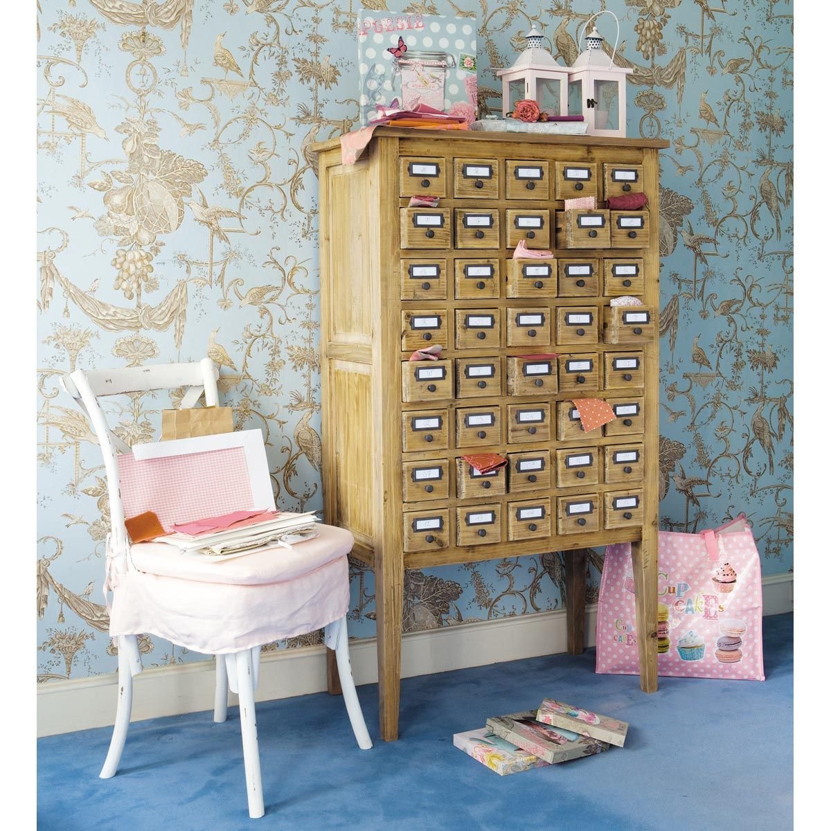 Шкафчик картотека ретро