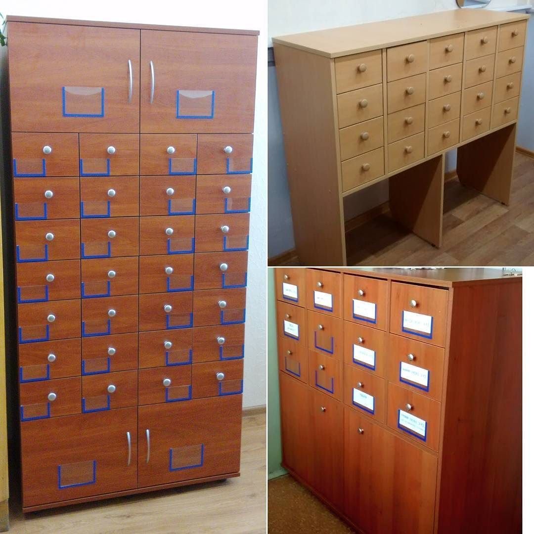 Старого шкафа-картотеки в интерьере