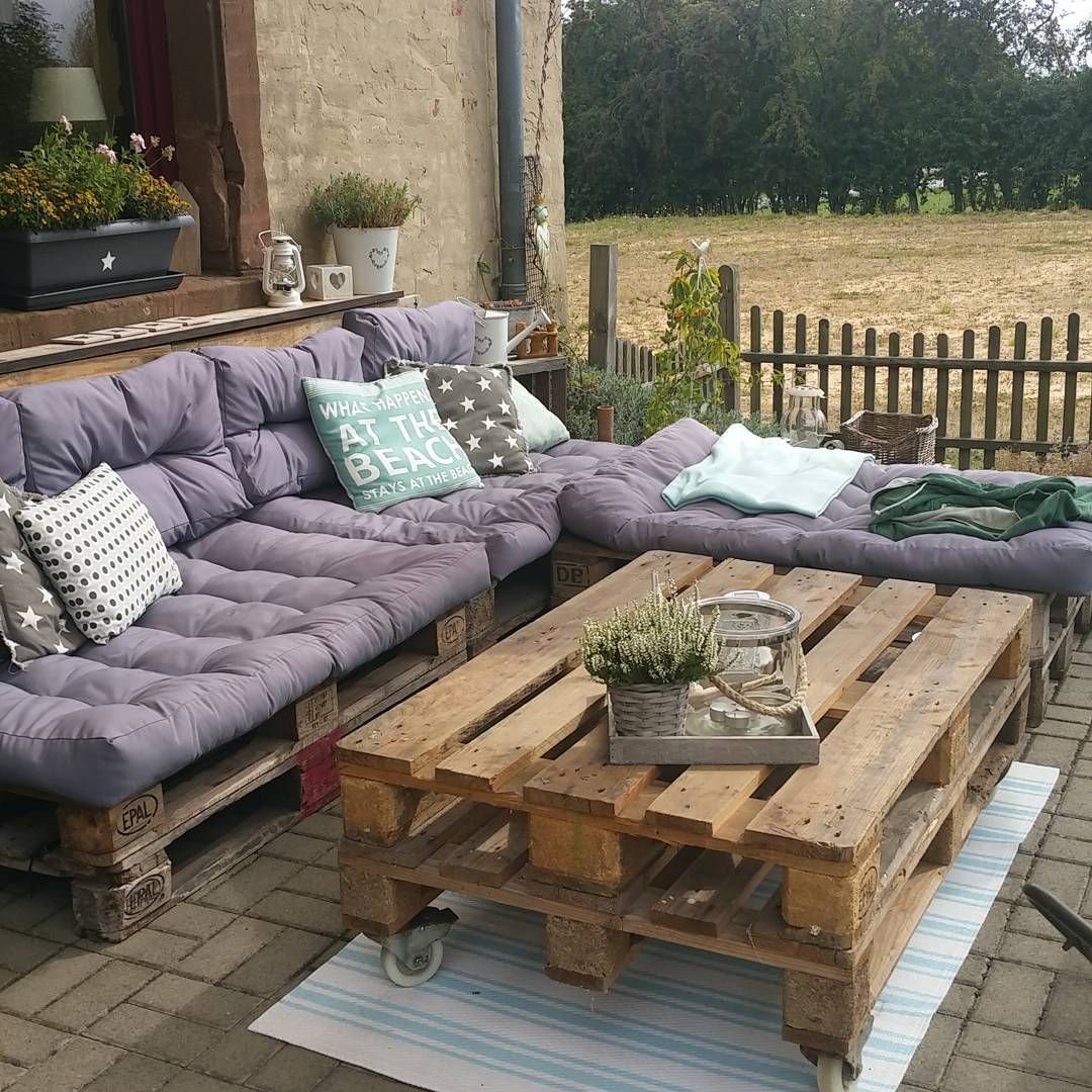 Мебель для сада из поддонов