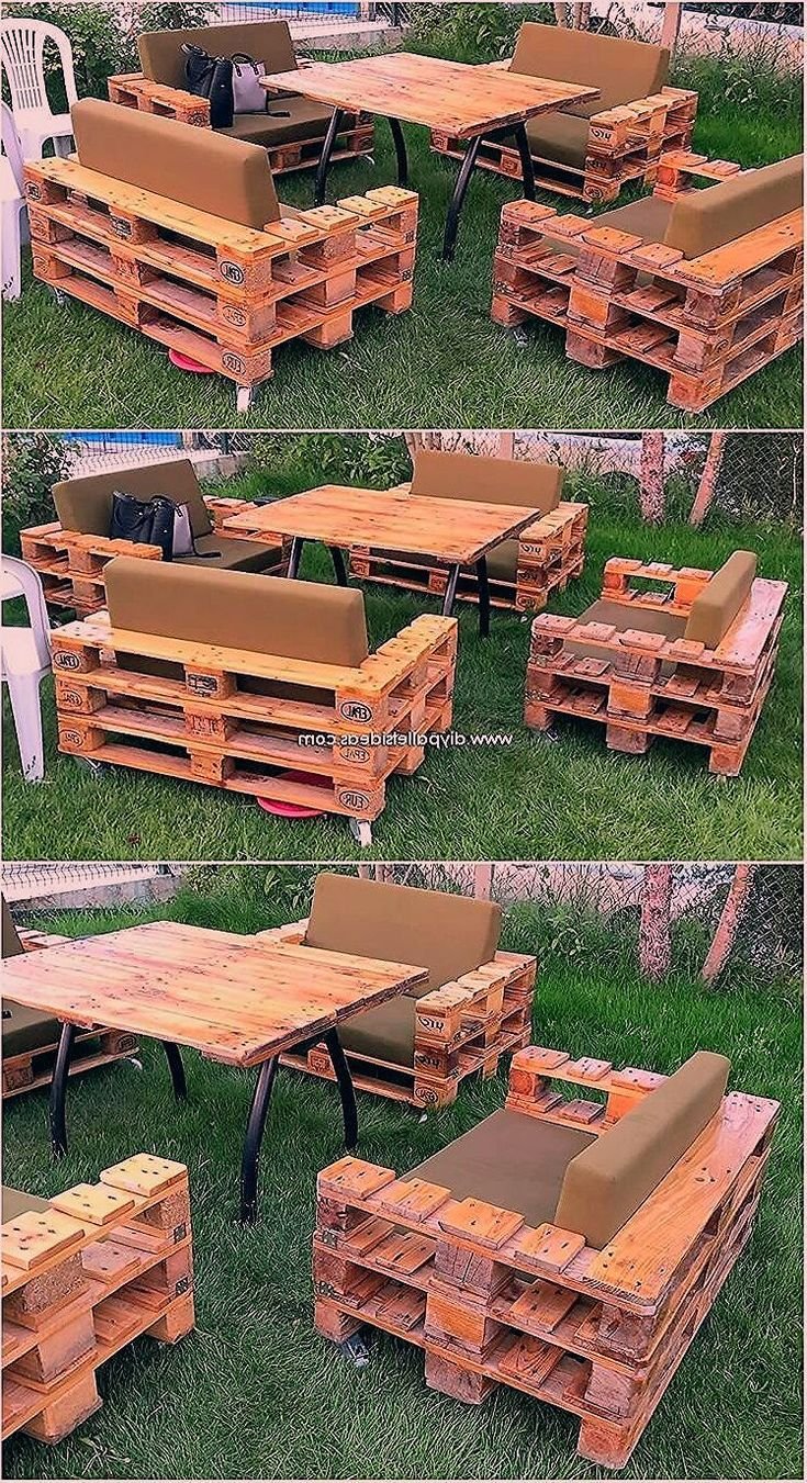 Мебель для сада из паллет
