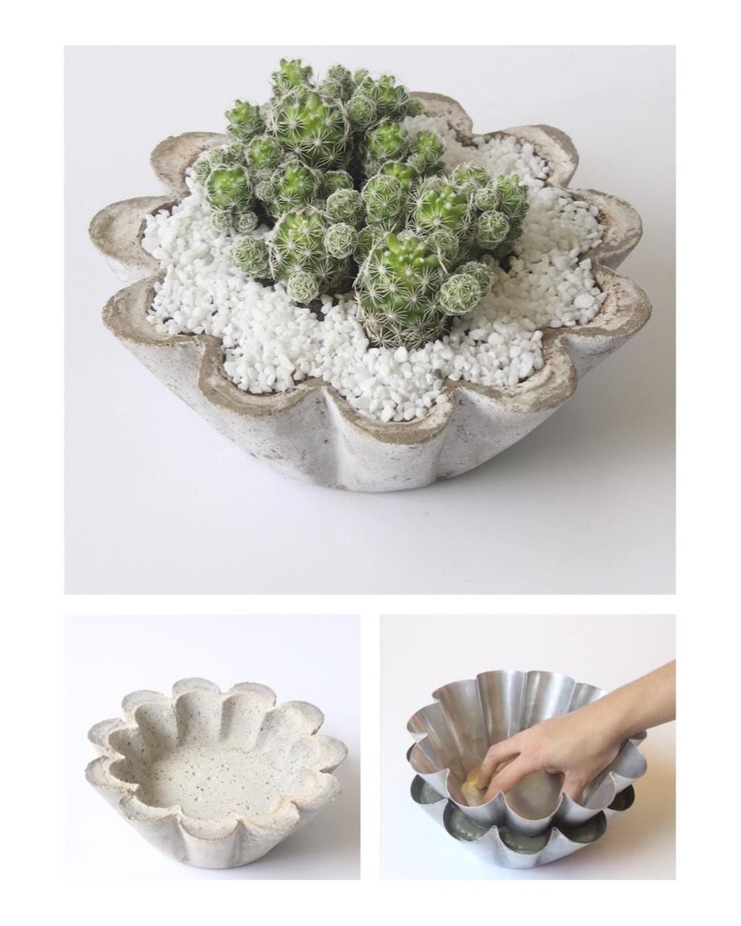 Цветочные горшки из гипса