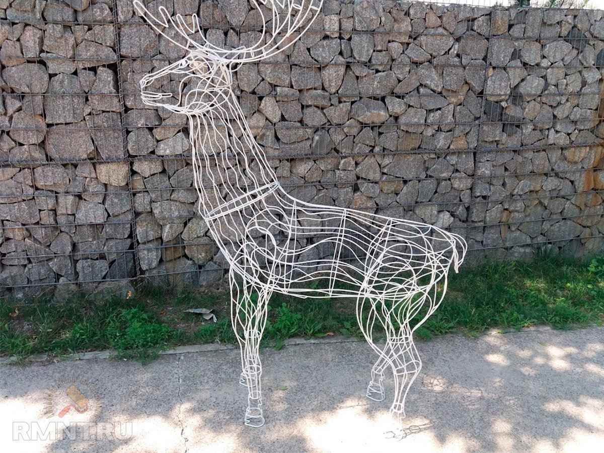 Замки крепости каркасные фигуры из проволоки