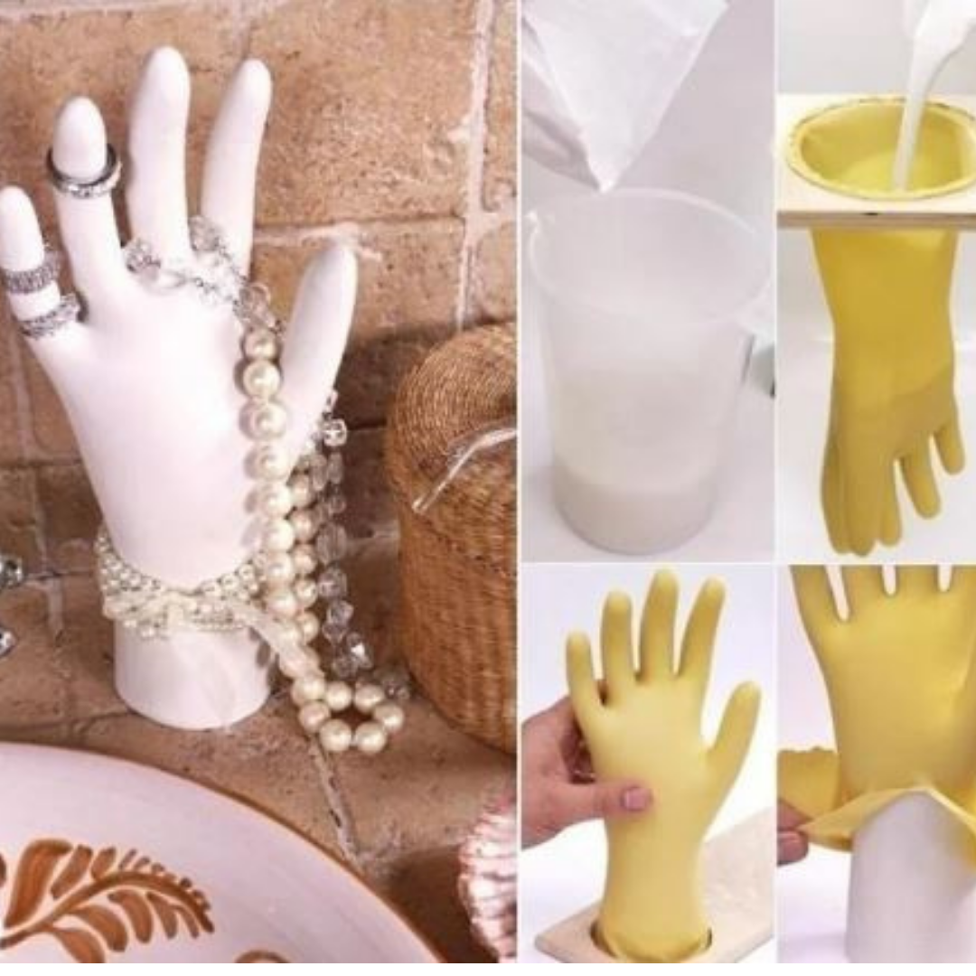 Рука из гипса для украшений