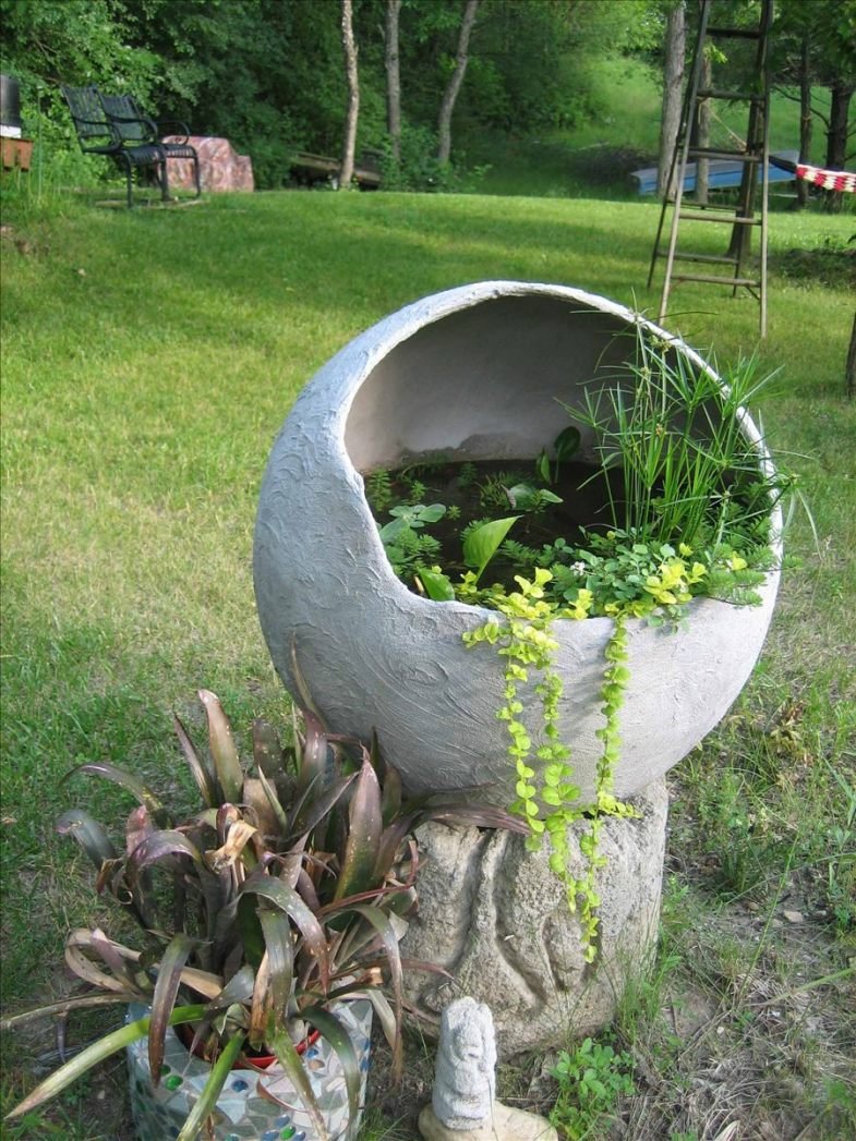 Цементные шары для сада