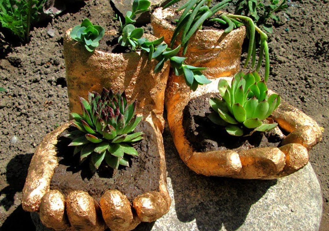 Вазоны своими руками для сада