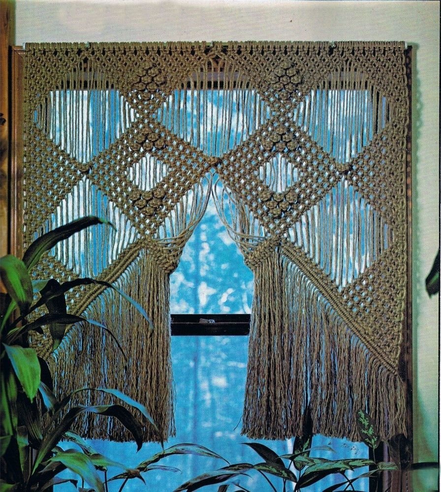 Шторы макраме