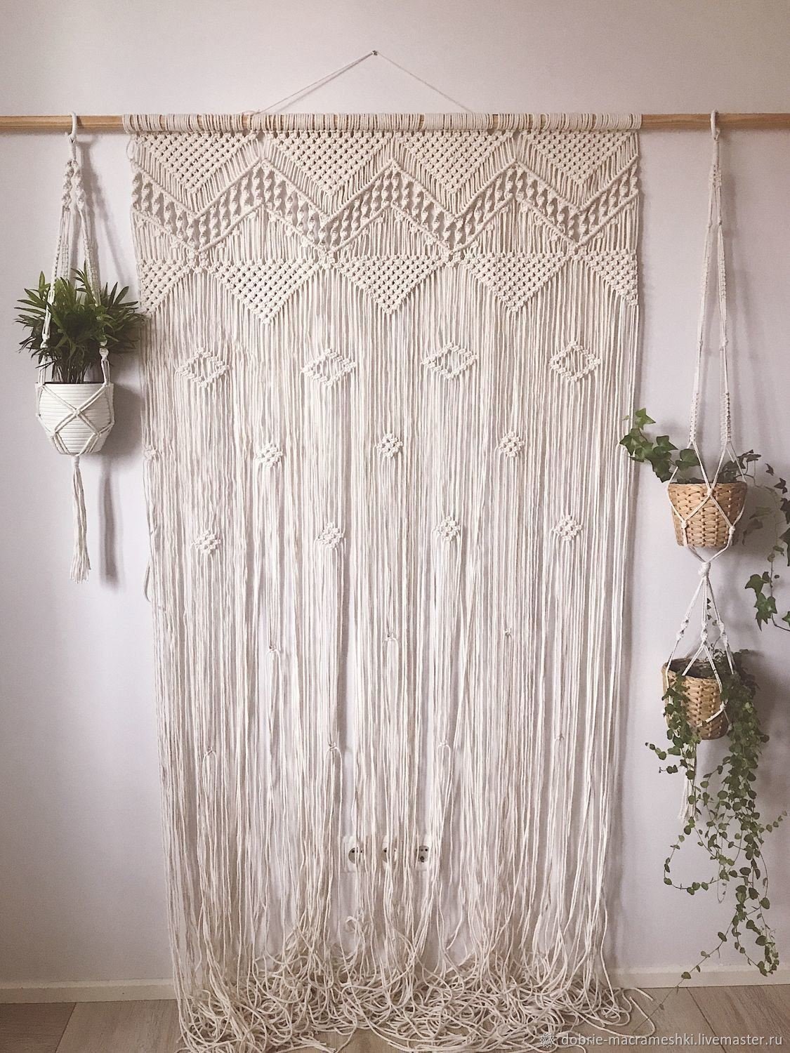 Занавески макраме