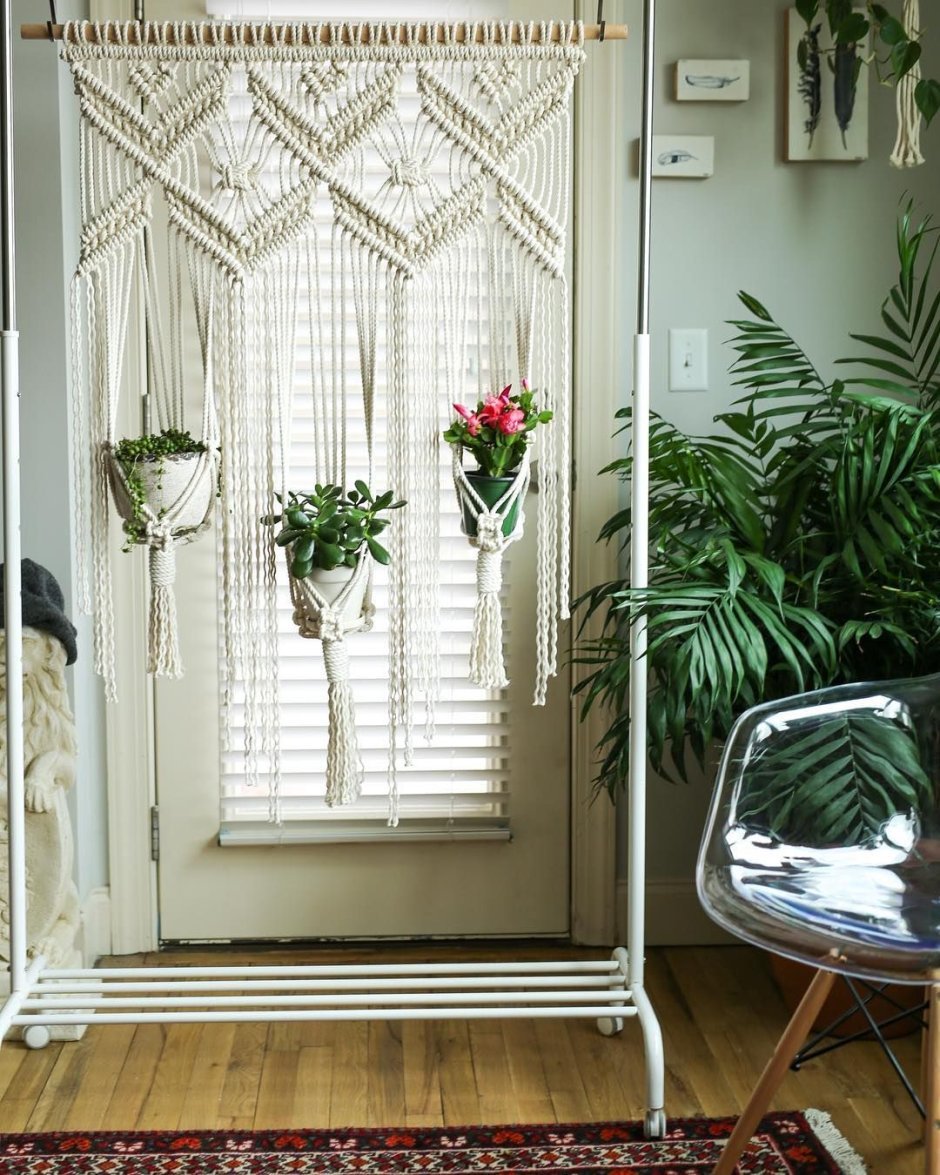 Шторы макраме