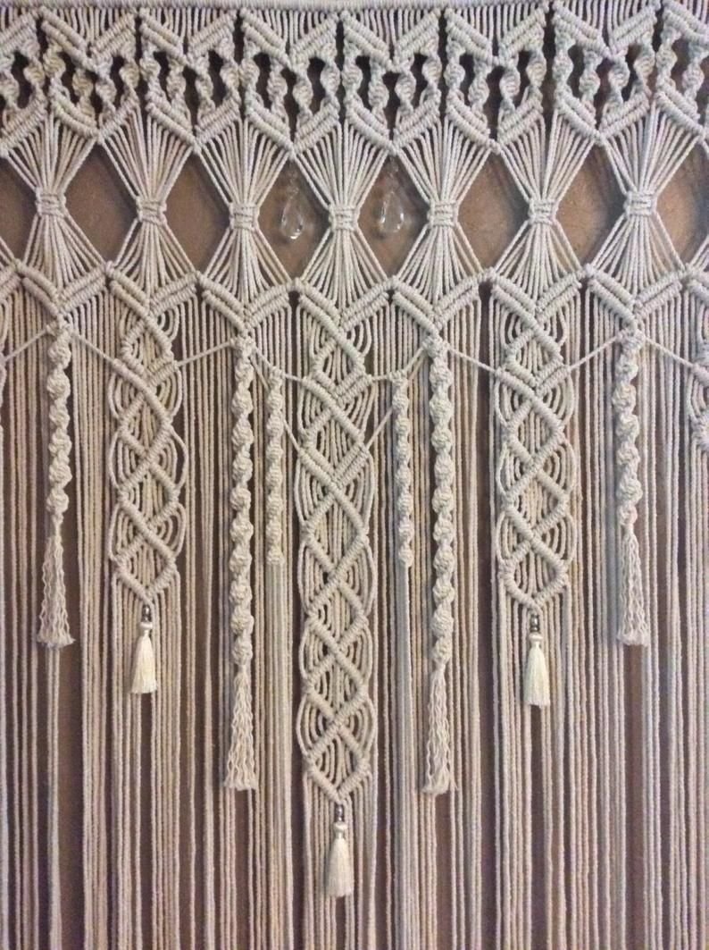 Плетение макраме шторы