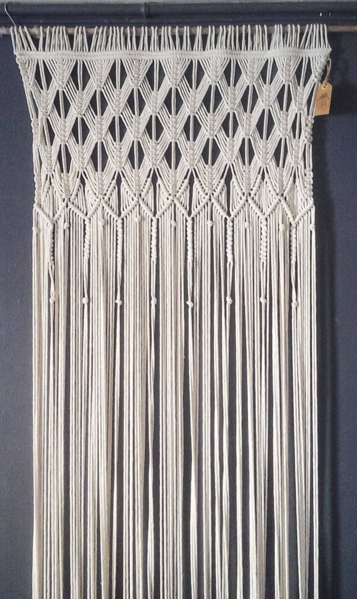 Шторы плетеные макраме
