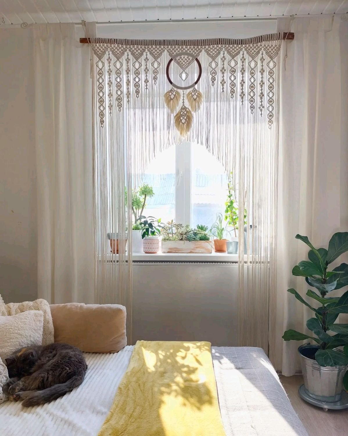 Шторы из макраме