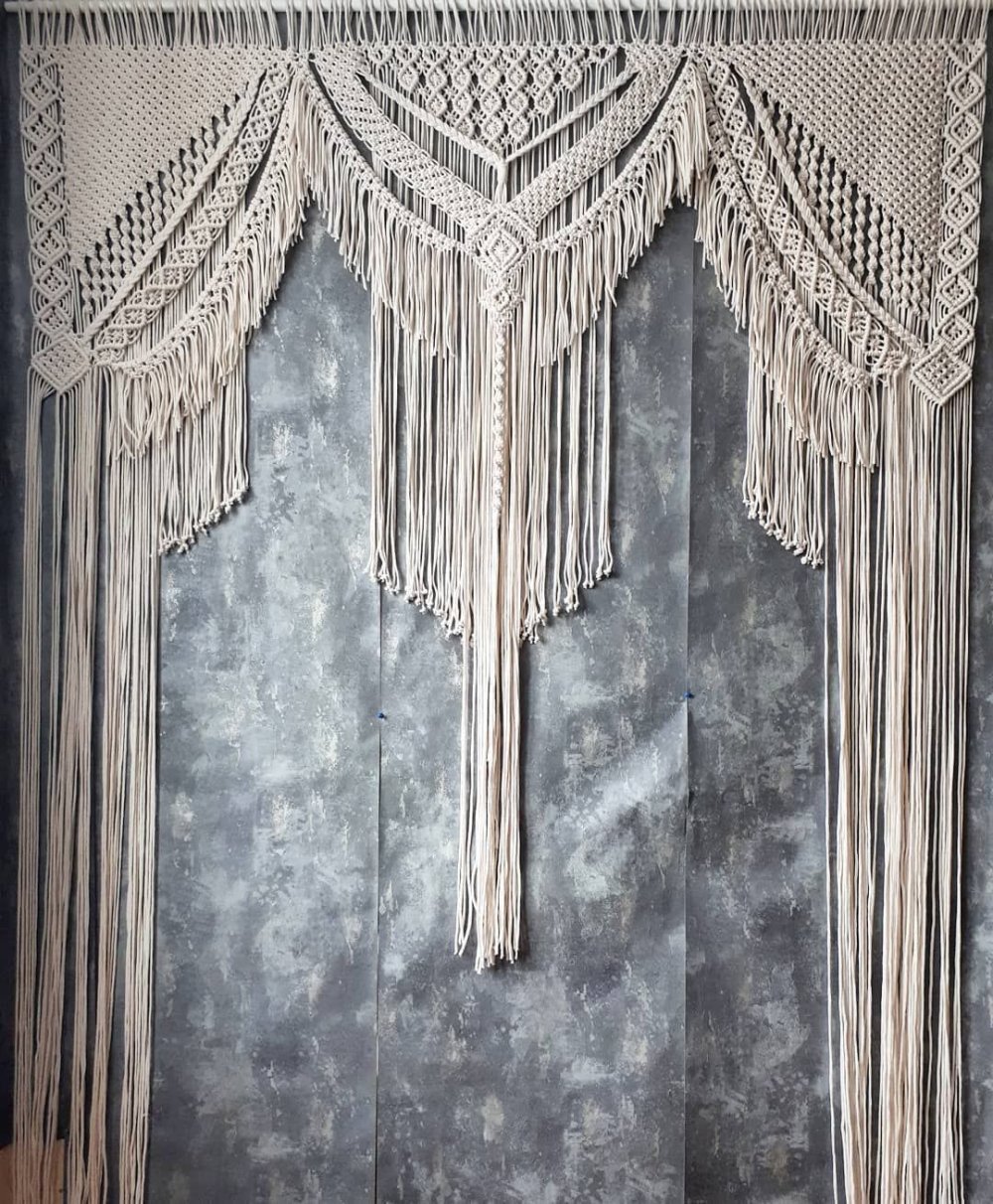 Шторы из макраме