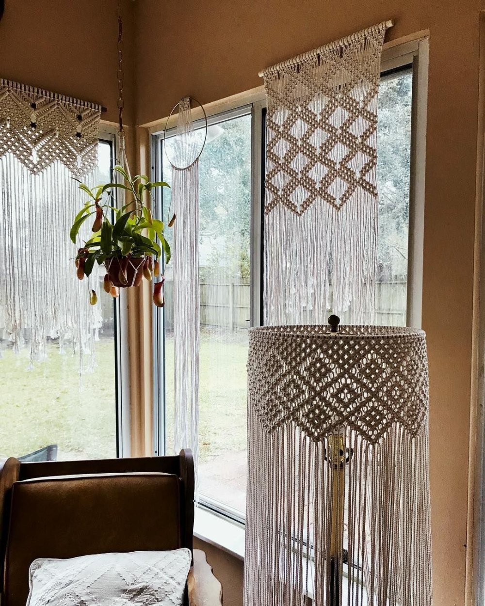Шторы макраме