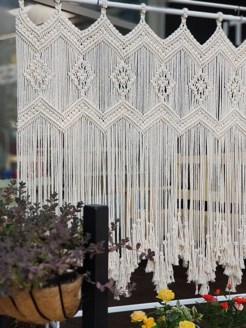 Шторы макраме