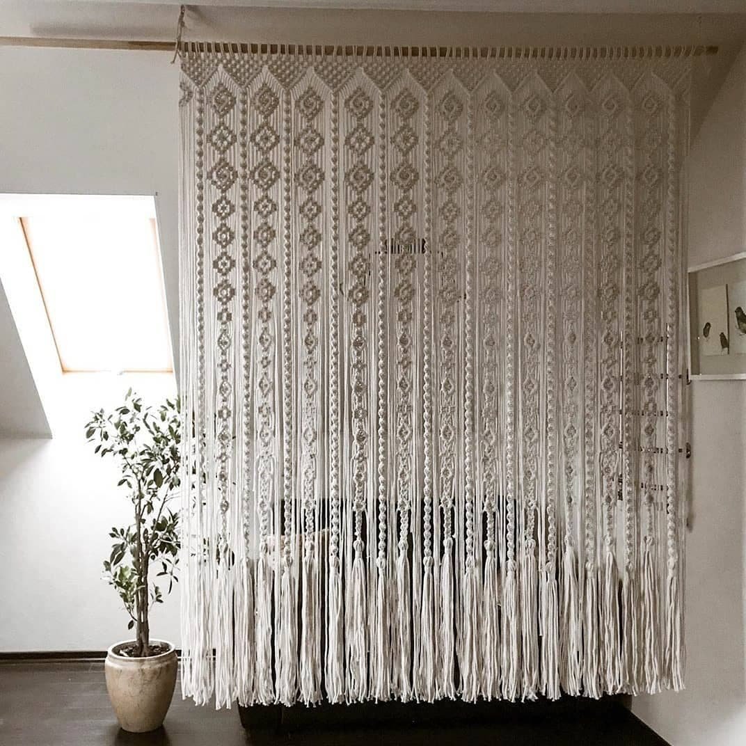 Large Macrame Curtain