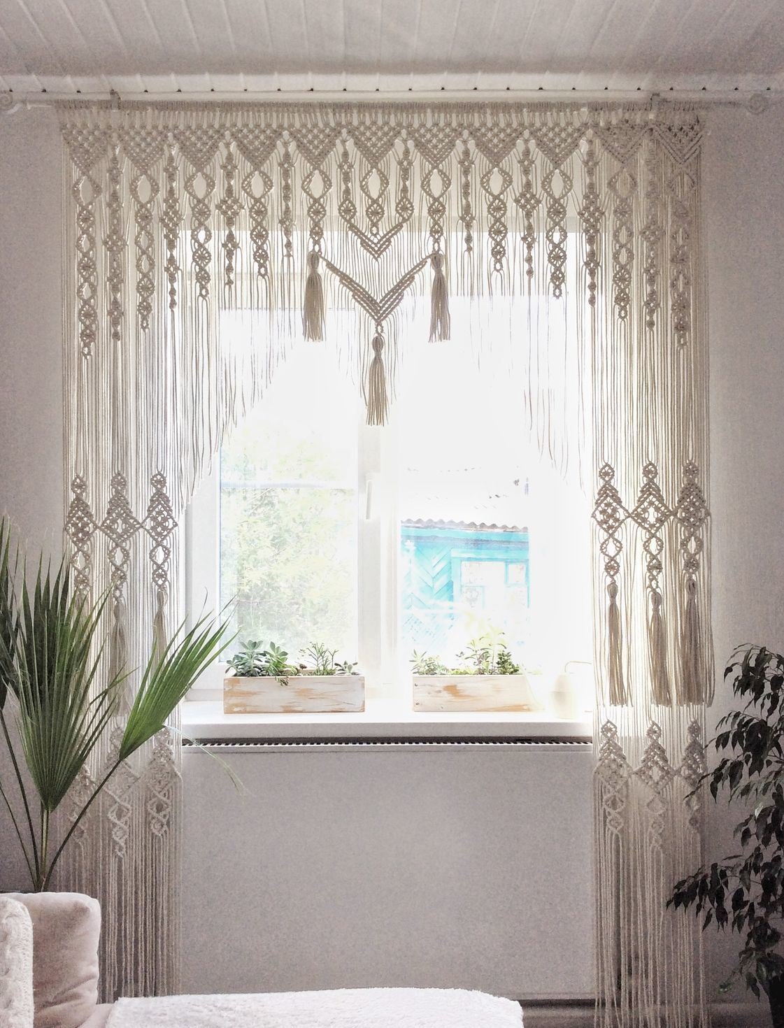 Шторы из макраме