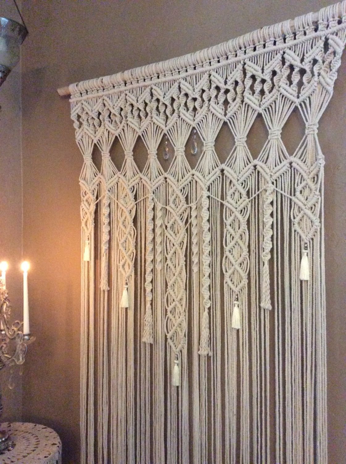 Панно макраме в интерьере