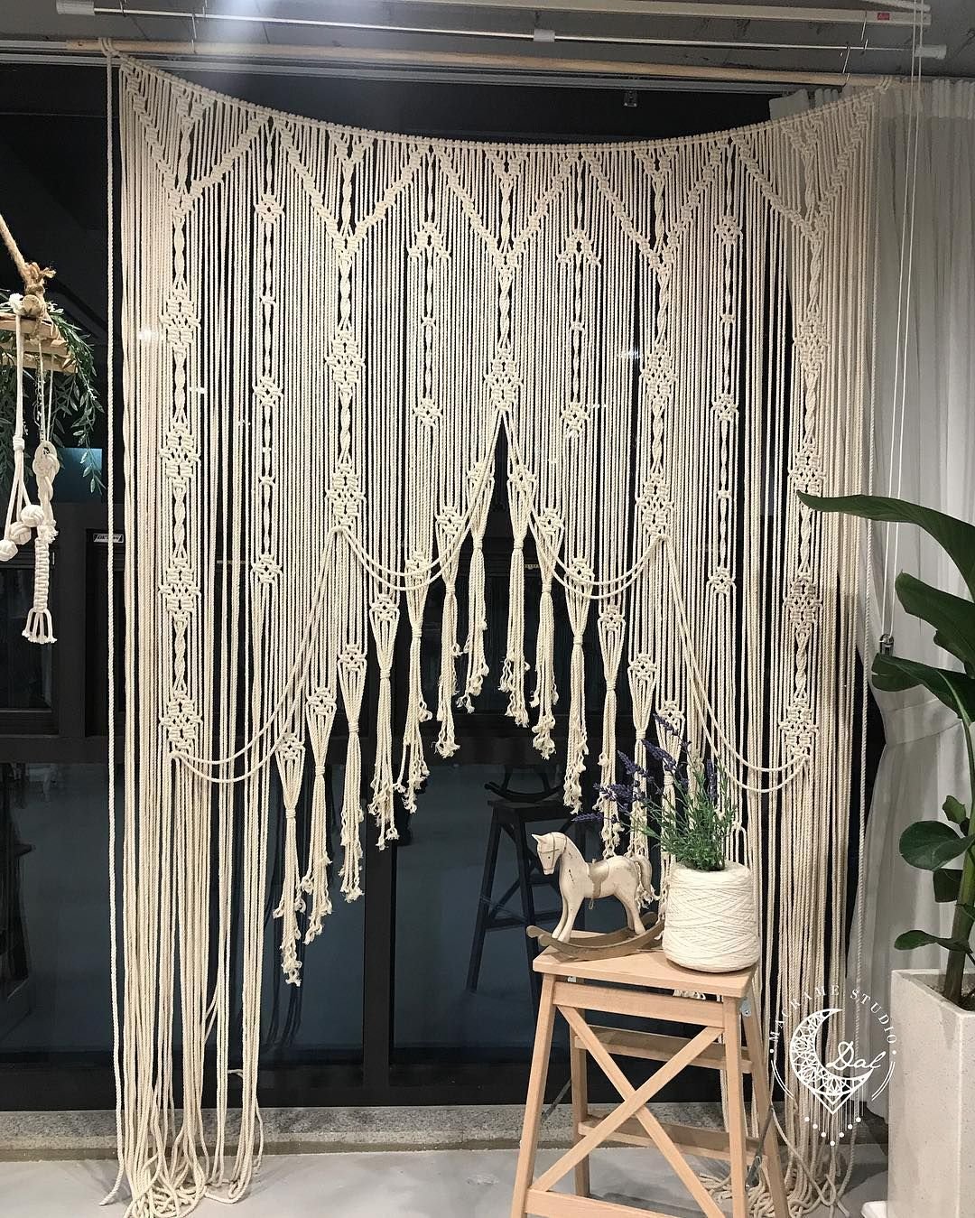 Шторы макраме