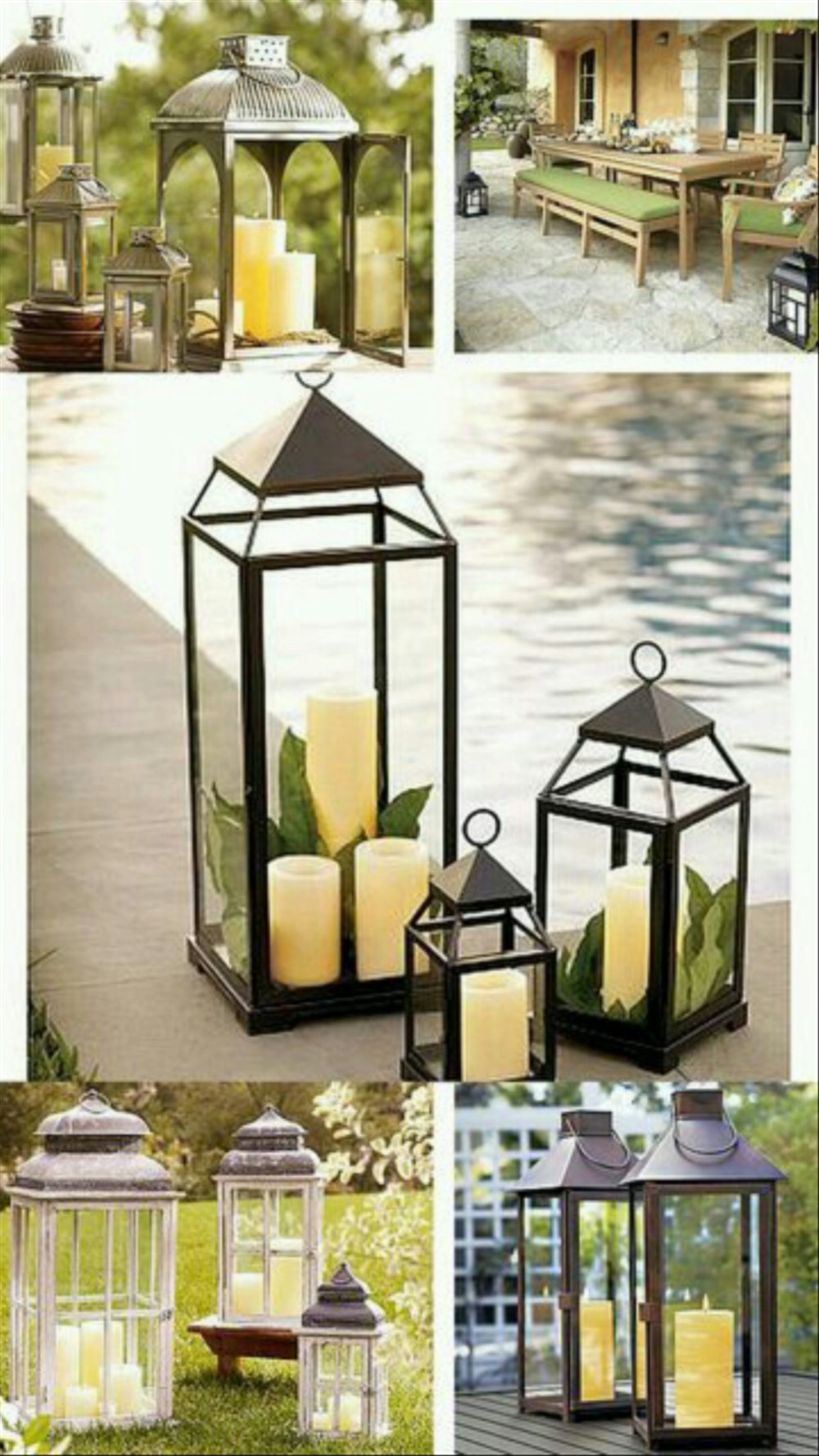 Садовый декоративный фонарь с цветами внутри