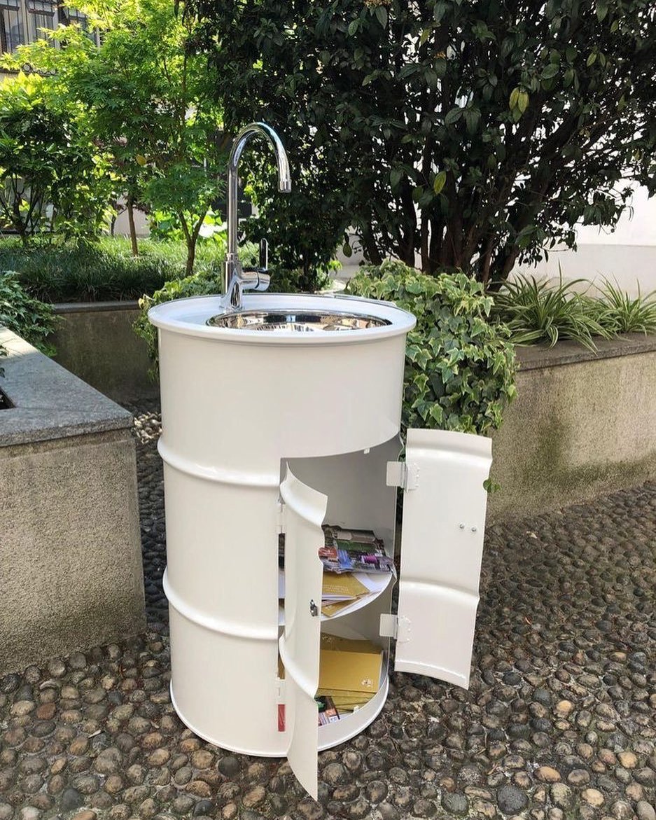 Бочка умывальник для дачи