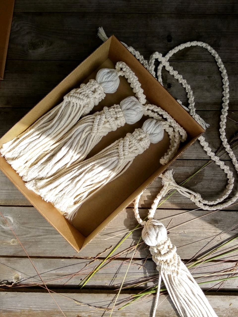 Макраме подвязка для штор