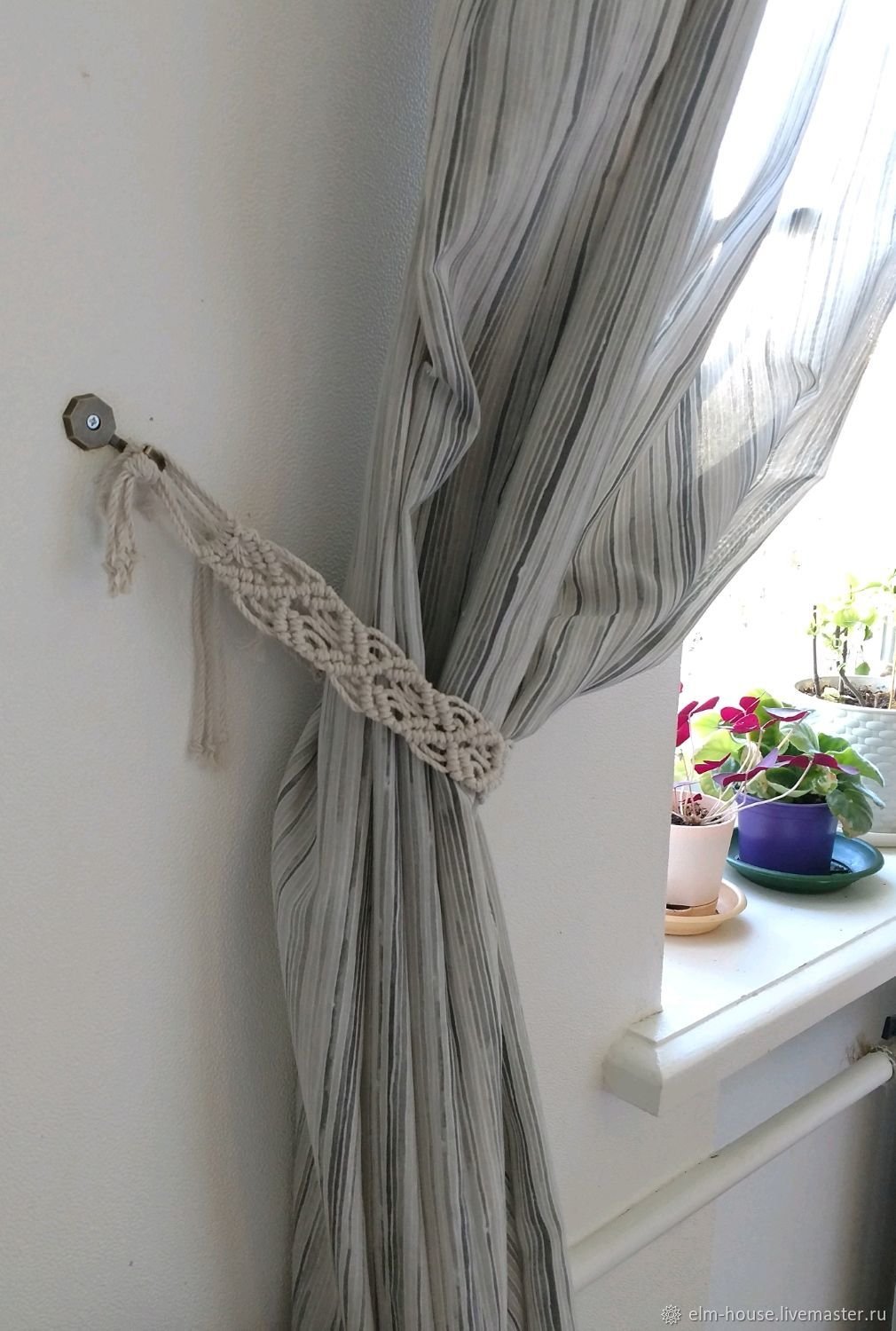 Держатели для штор макраме