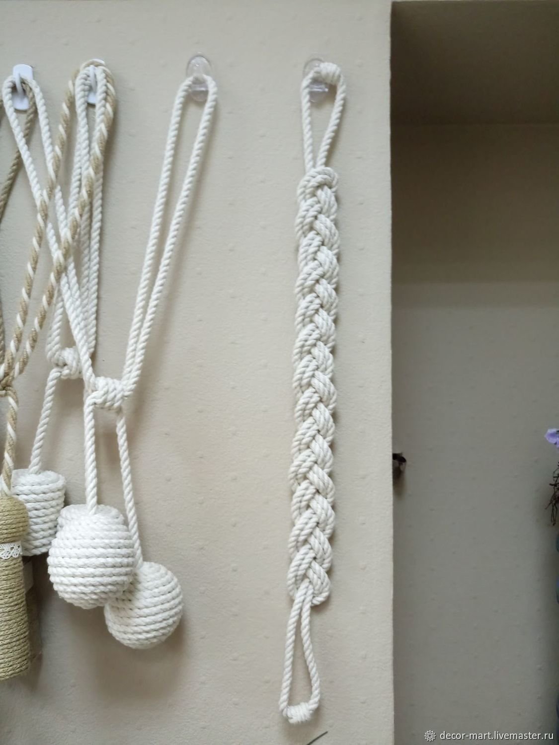 Держатели для штор макраме