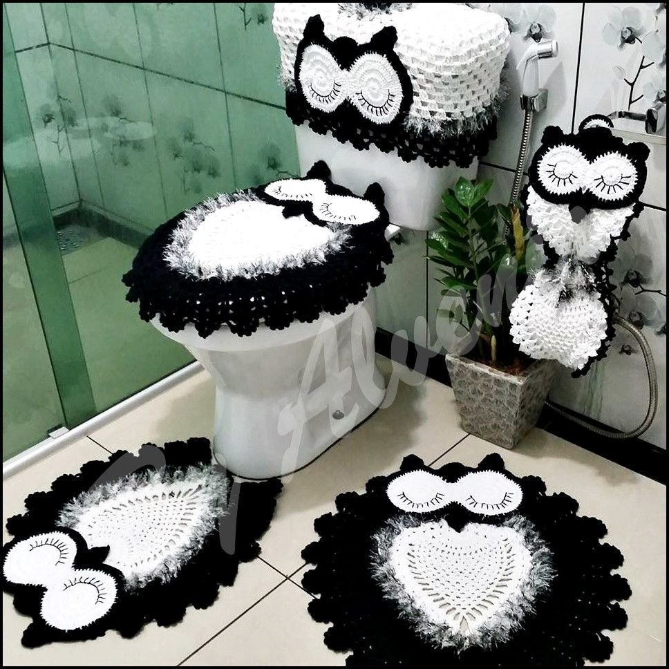 Вязаные аксессуары в ванную