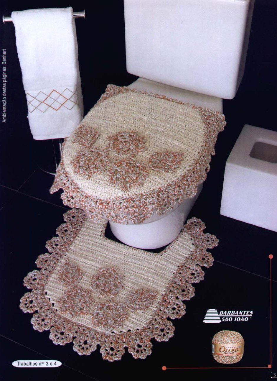 Вязаные наборы для туалета и ванной