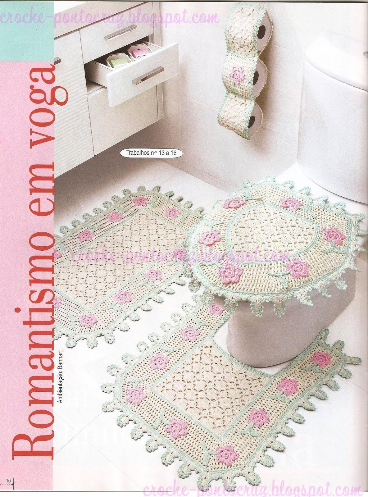 Набор в ванную крючком