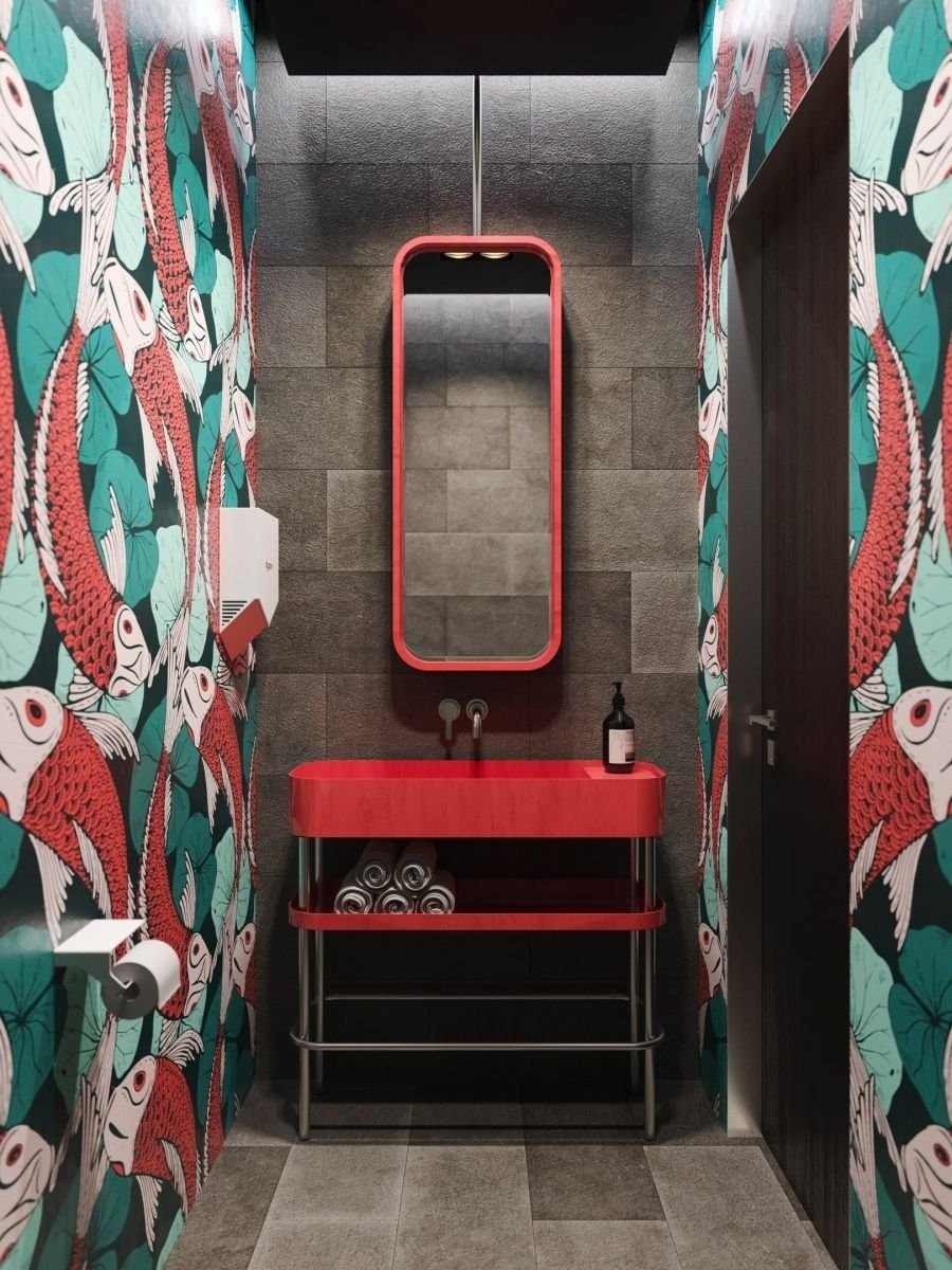 Необычный декор туалета