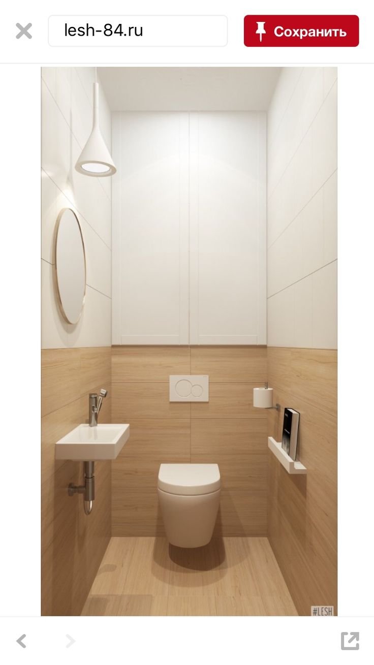 Интерьер туалета маленького