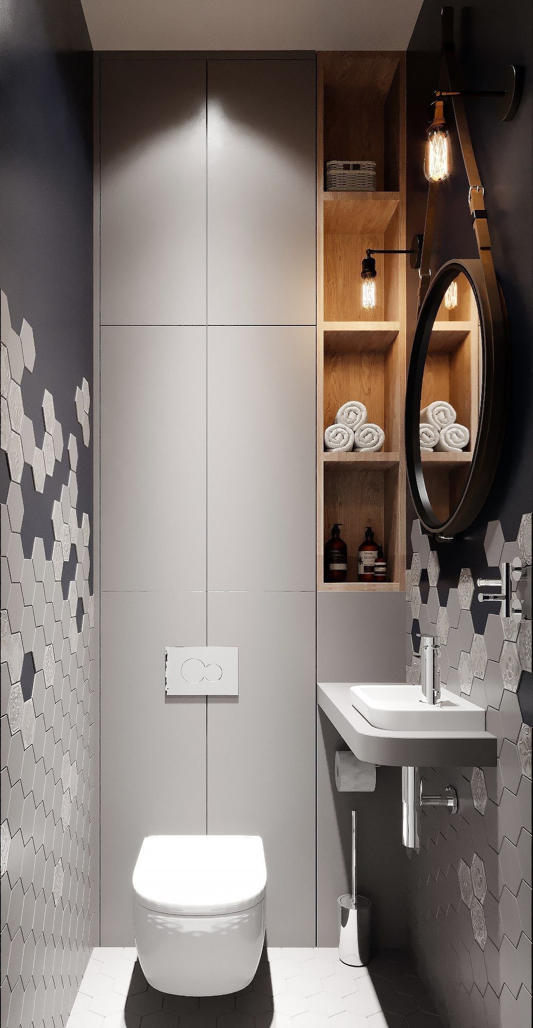 Шкафчик над инсталляцией