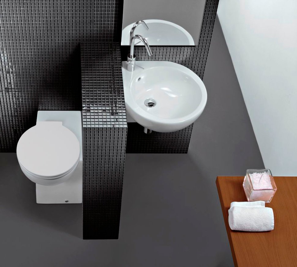 Приставной угловой унитаз Hatria you&me (yxz6)